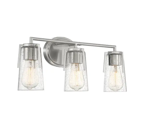 Sacremento Three Light Bath Bar in Satin Nickel - Image 4