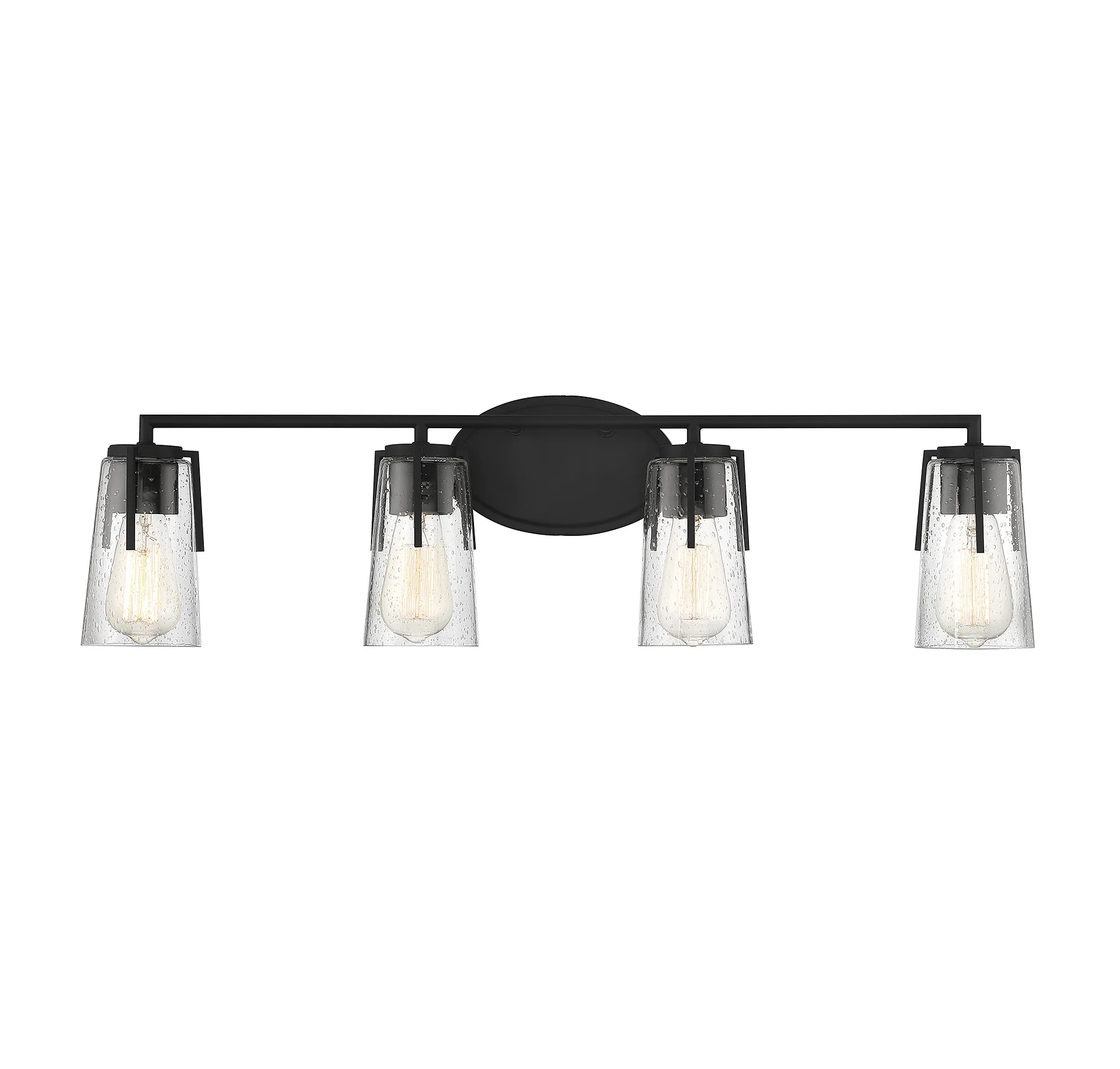 Sacremento Four Light Bath Bar in Black