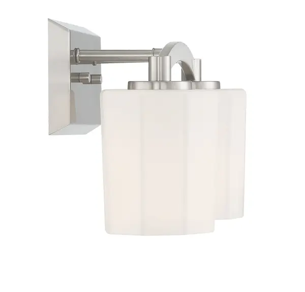 Whitney 2-Light Bathroom Vanity Light in Satin Nickel - Image 5