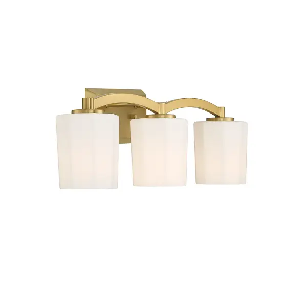 Whitney 3-Light Bathroom Vanity in Warm Brass - Image 4