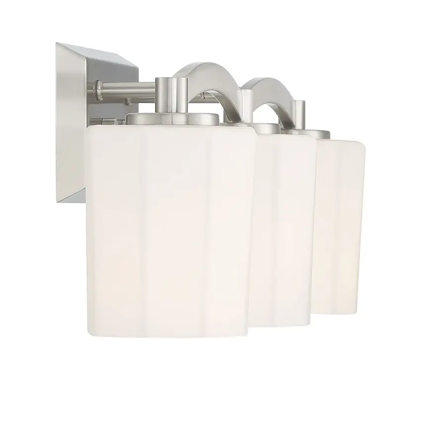 Whitney 3-Light Bathroom Vanity Light in Satin Nickel - Image 5