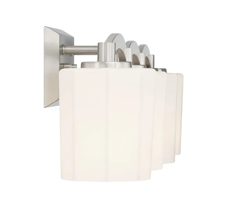 Whitney 4-Light Bathroom Vanity Light in Satin Nickel - Image 5