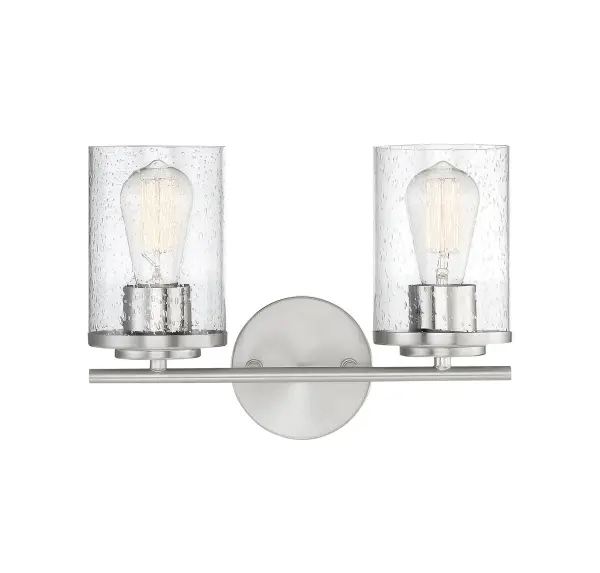 Marshall 2-Light Bathroom Vanity Light in Polished Chrome