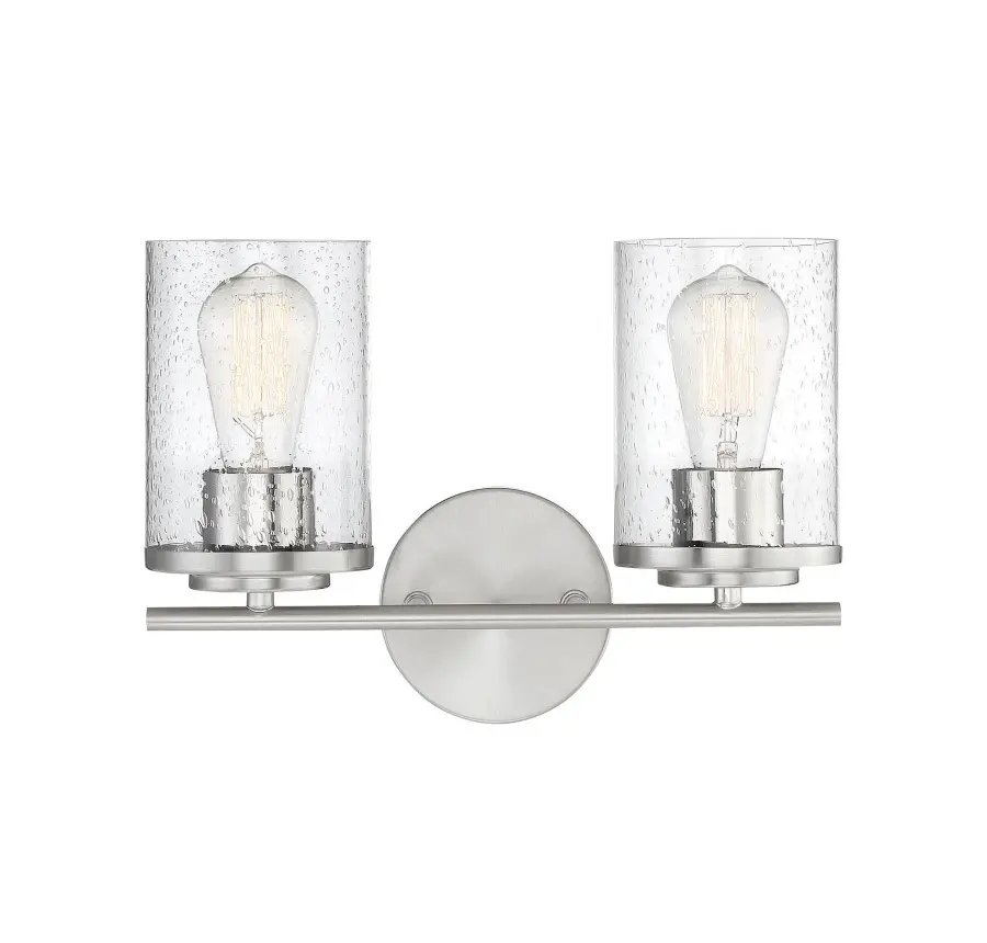 Marshall 2-Light Bathroom Vanity Light in Polished Chrome