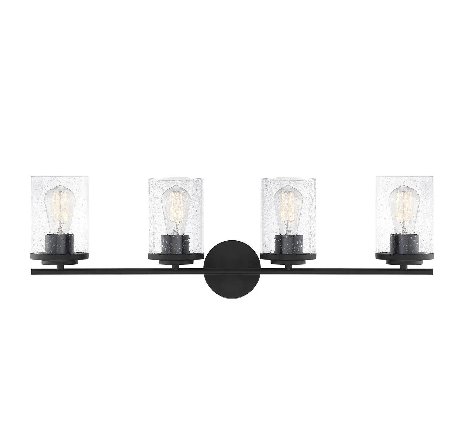 Marshall Four Light Bath Bar in Matte Black