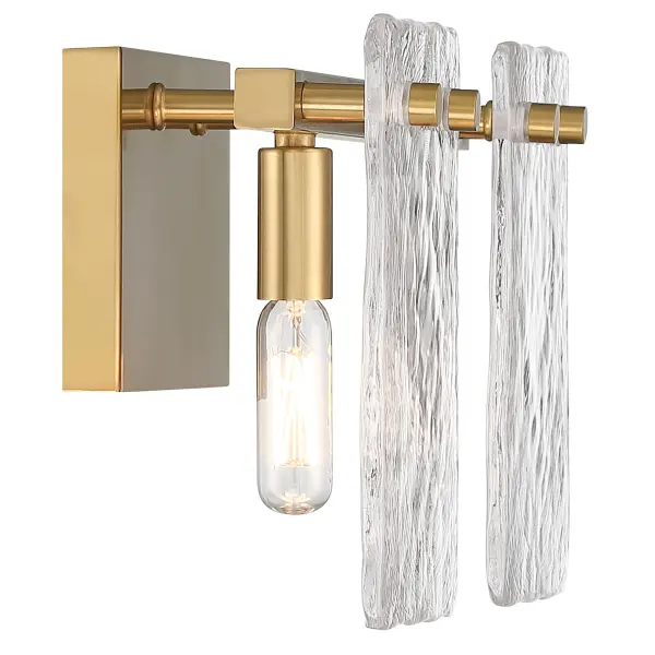 Genry Two Light Bathroom Vanity in Warm Brass - Image 5