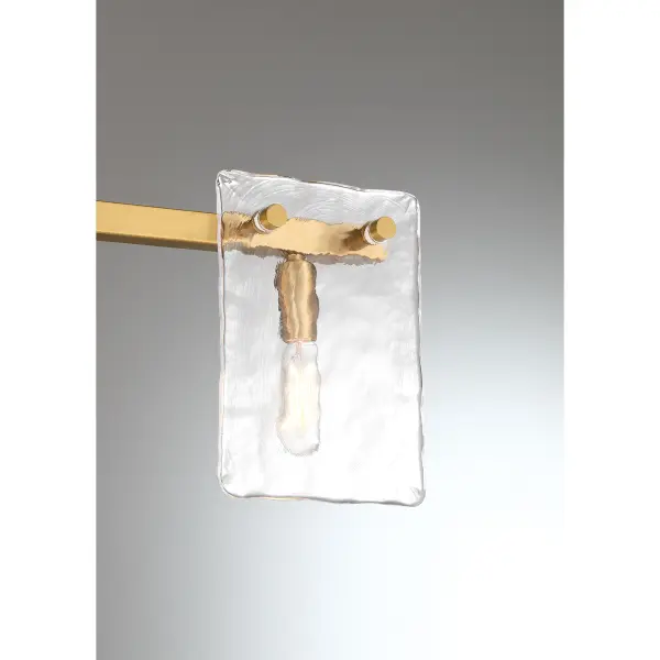 Genry Three Light Bathroom Vanity in Warm Brass - Image 6