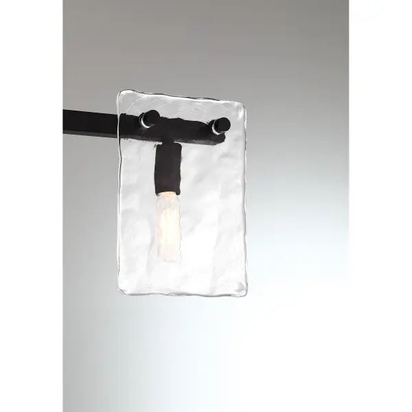 Genry 3-Light Bathroom Vanity Light in Matte Black - Image 6