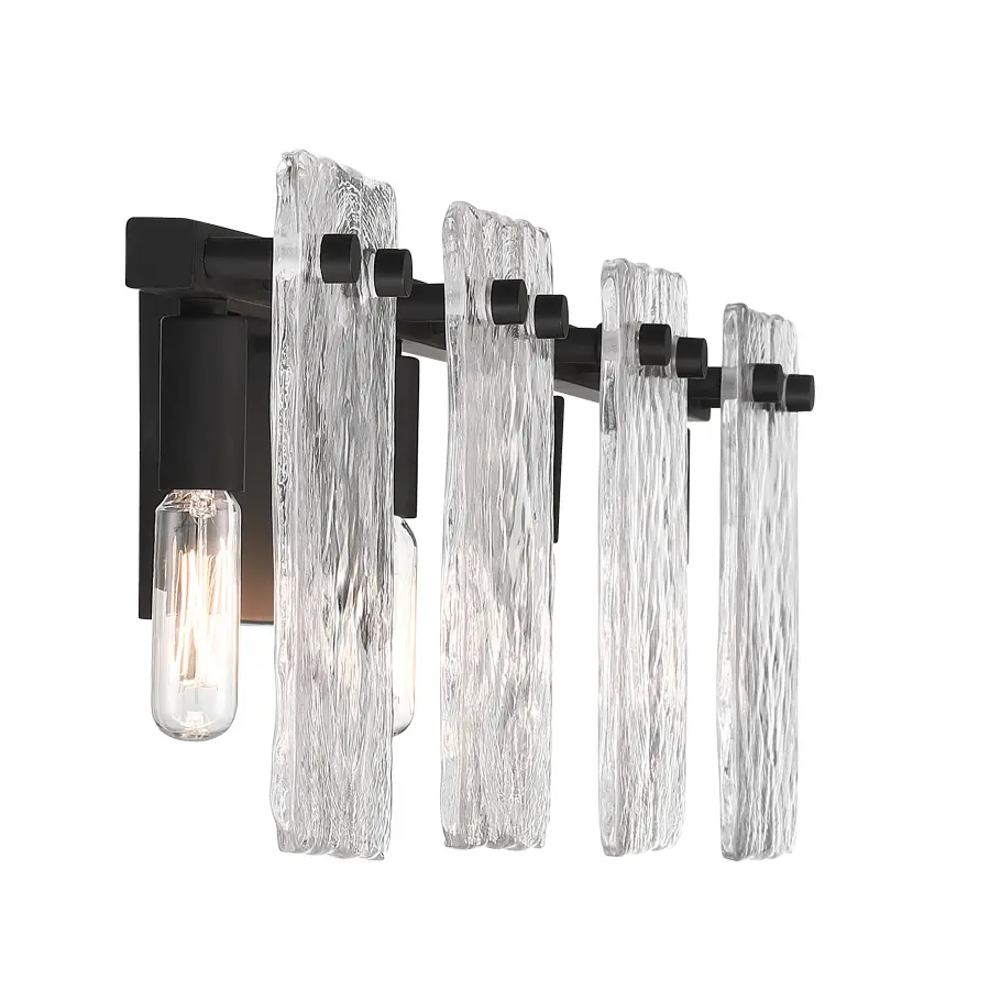 Genry 4-Light Bathroom Vanity Light in Matte Black - Image 5