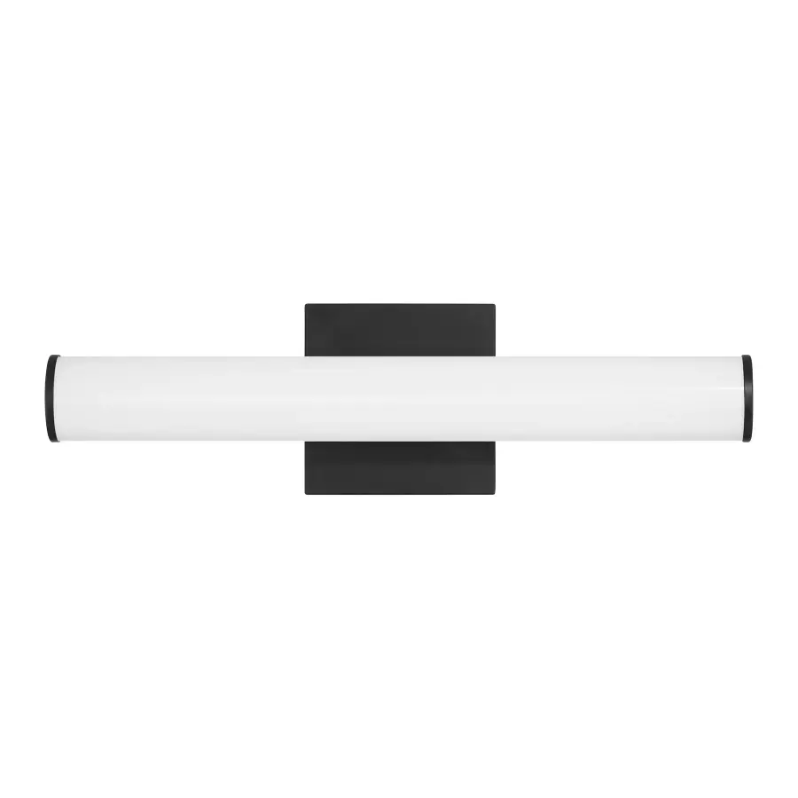 Colt 18" Contemporary LED Cylinder Vanity Light in Black - Image 2