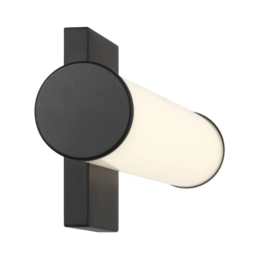 Colt 18" Contemporary LED Cylinder Vanity Light in Black - Image 5