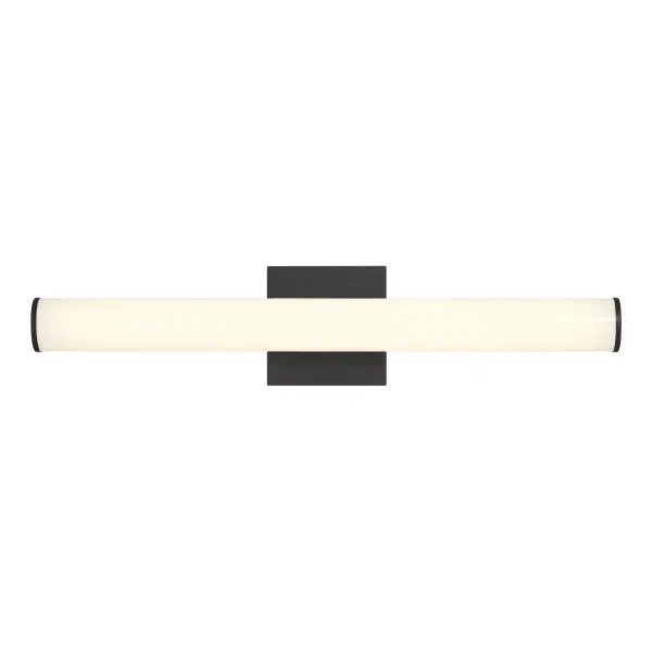 Colt 24" Contemporary LED Cylinder Vanity Light in Black - Image 1
