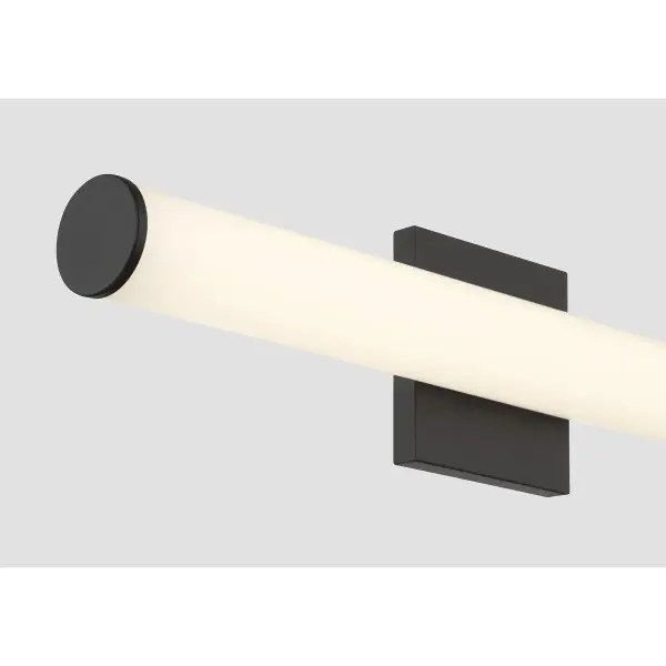 Colt 24" Contemporary LED Cylinder Vanity Light in Black - Image 6
