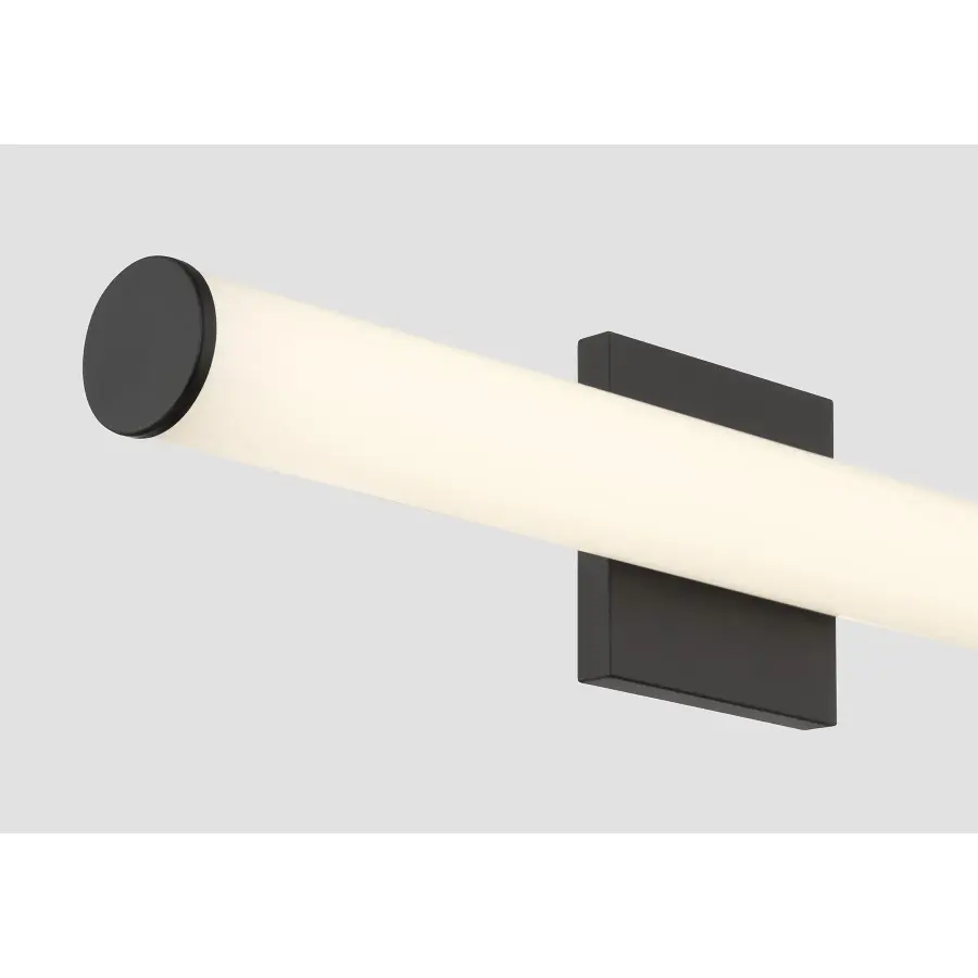 Colt 24" Contemporary LED Cylinder Vanity Light in Black - Image 6