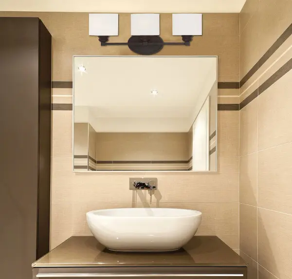 Kane 3-Light Bathroom Vanity Light in Satin Nickel - alternate view