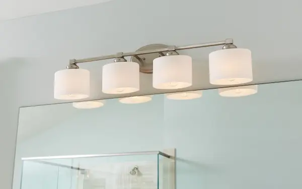Kane 4-Light Bathroom Vanity Light in Satin Nickel - alternate view