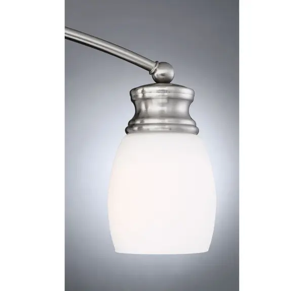 Elise 3-Light Bathroom Vanity Light in Satin Nickel - Image 6