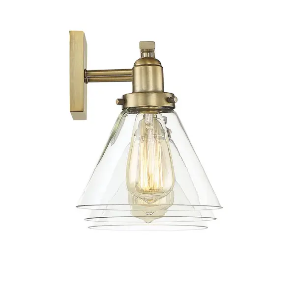 Drake Three Light Bath Bar in Warm Brass - Image 5