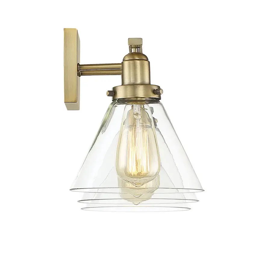 Drake Three Light Bath Bar in Warm Brass - Image 5