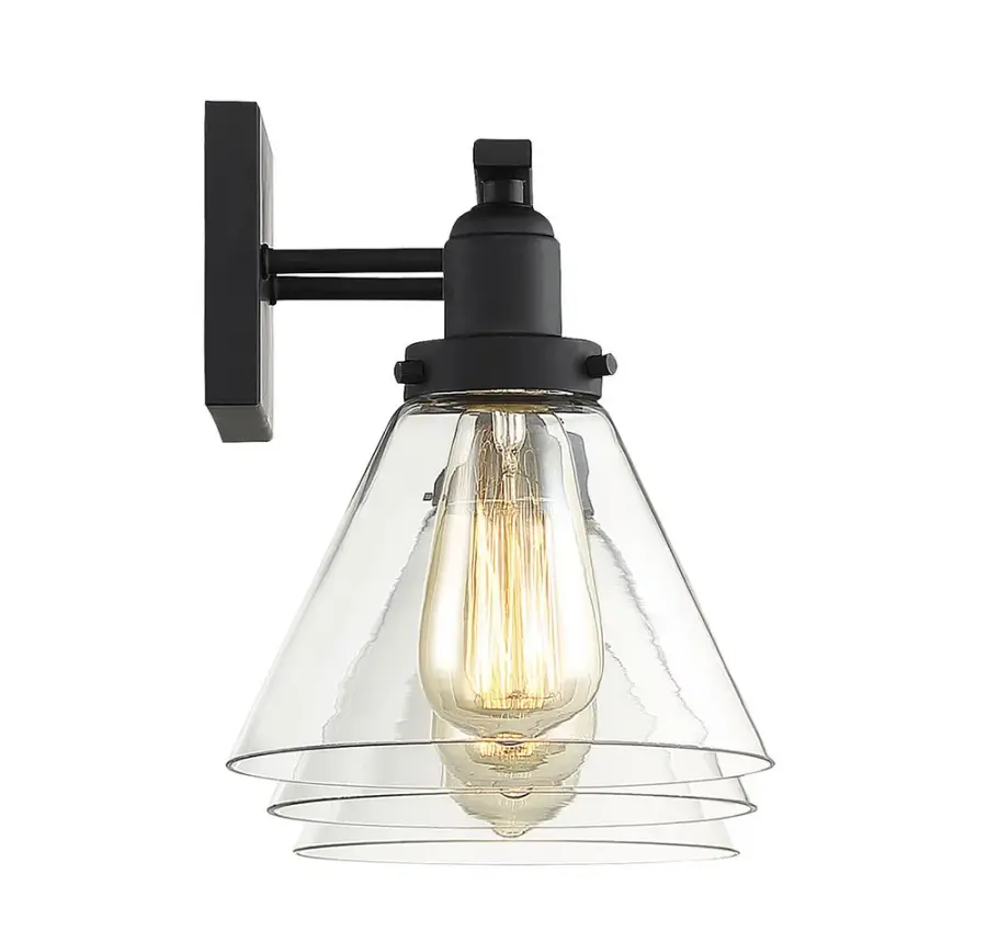 Drake 3-Light Bathroom Vanity Light in Black - Image 5