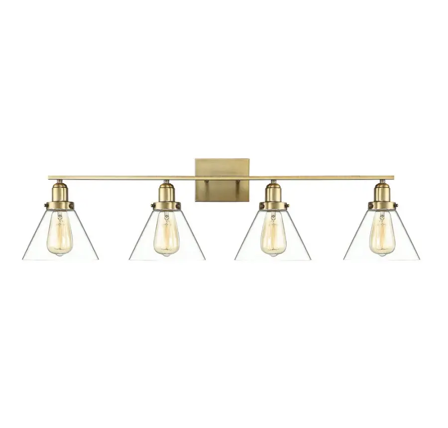 Drake Four Light Bath Bar in Warm Brass - Image 1