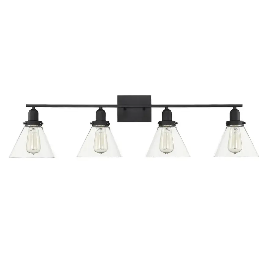 Drake 4-Light Bathroom Vanity Light in Black - Image 2