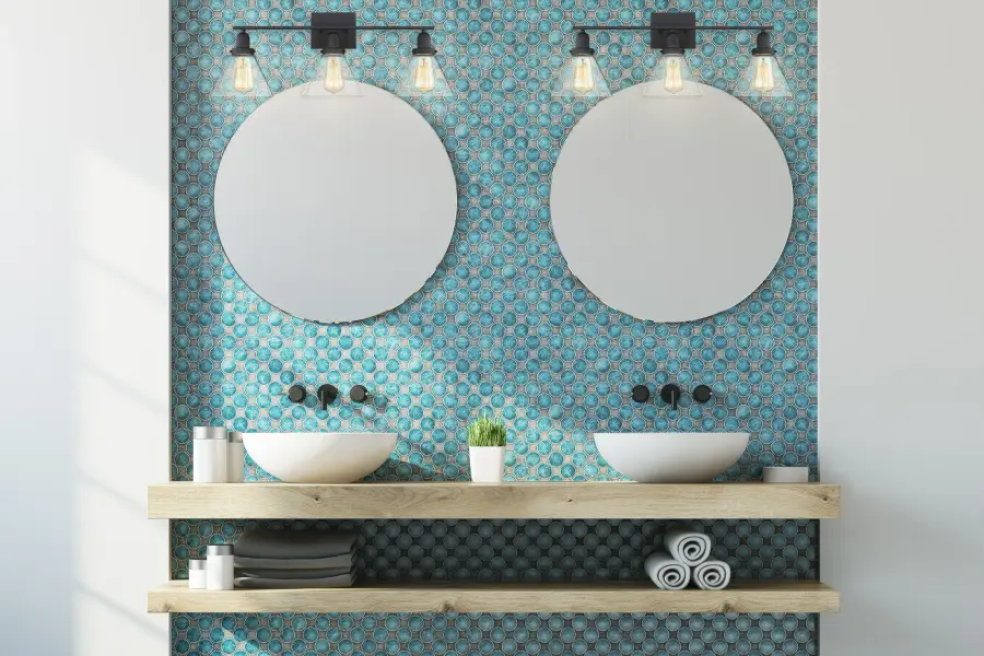 Drake 4-Light Bathroom Vanity Light in Black - Image 8