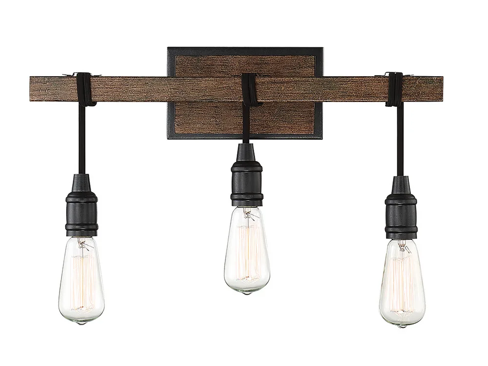 Burgess Three Light Bath Bar in Durango