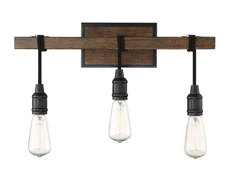 Burgess 3-Light Bathroom Vanity Light in Durango - Image 1