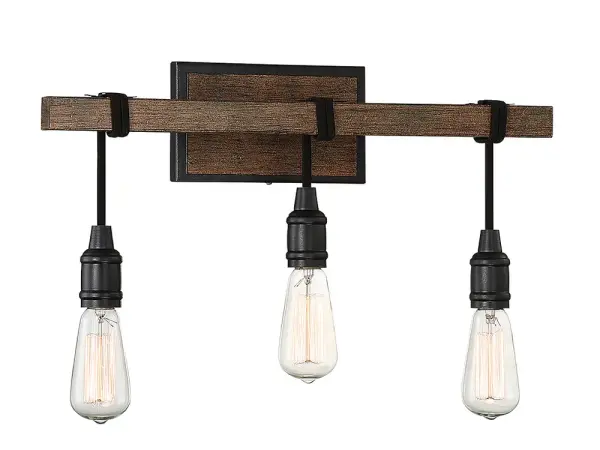 Burgess 3-Light Bathroom Vanity Light in Durango - Image 3