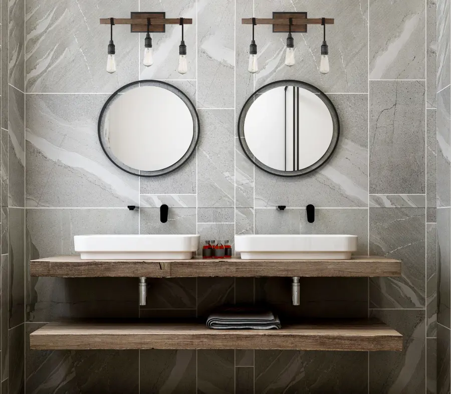 Burgess 3-Light Bathroom Vanity Light in Durango - Image 6