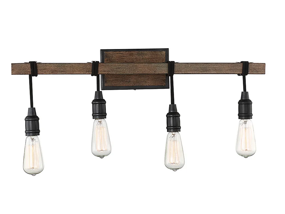 Burgess Four Light Bath Bar in Durango