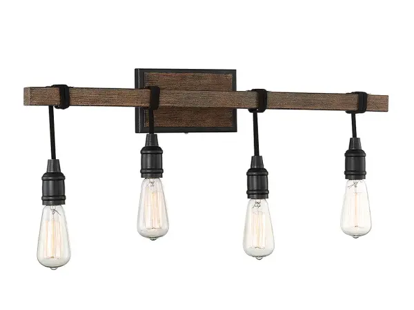 Burgess 4-Light Bathroom Vanity Light in Durango - Image 3