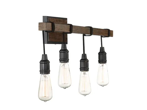 Burgess 4-Light Bathroom Vanity Light in Durango - Image 4
