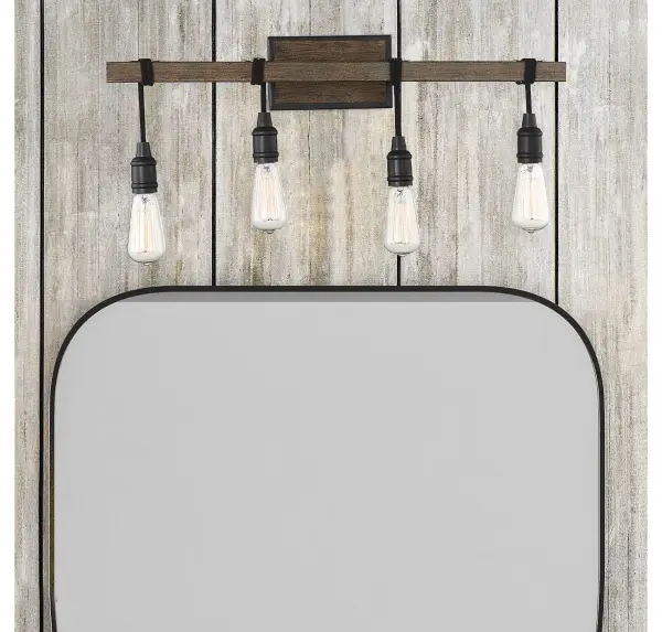 Burgess 4-Light Bathroom Vanity Light in Durango - Image 5