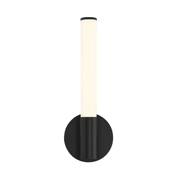 Connor 14" Mini Tube LED Cylinder Vanity Light in Black - Image 3