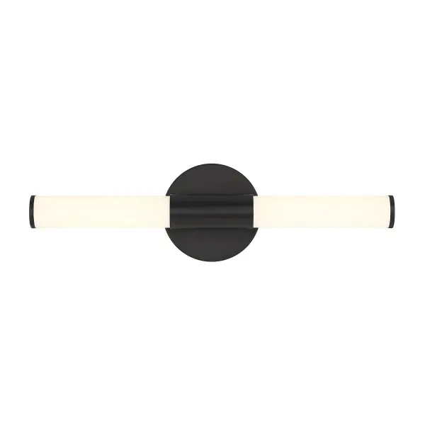Connor 18" Mini Tube LED Cylinder Vanity Light in Black - Image 1
