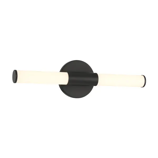 Connor 18" Mini Tube LED Cylinder Vanity Light in Black - Image 3