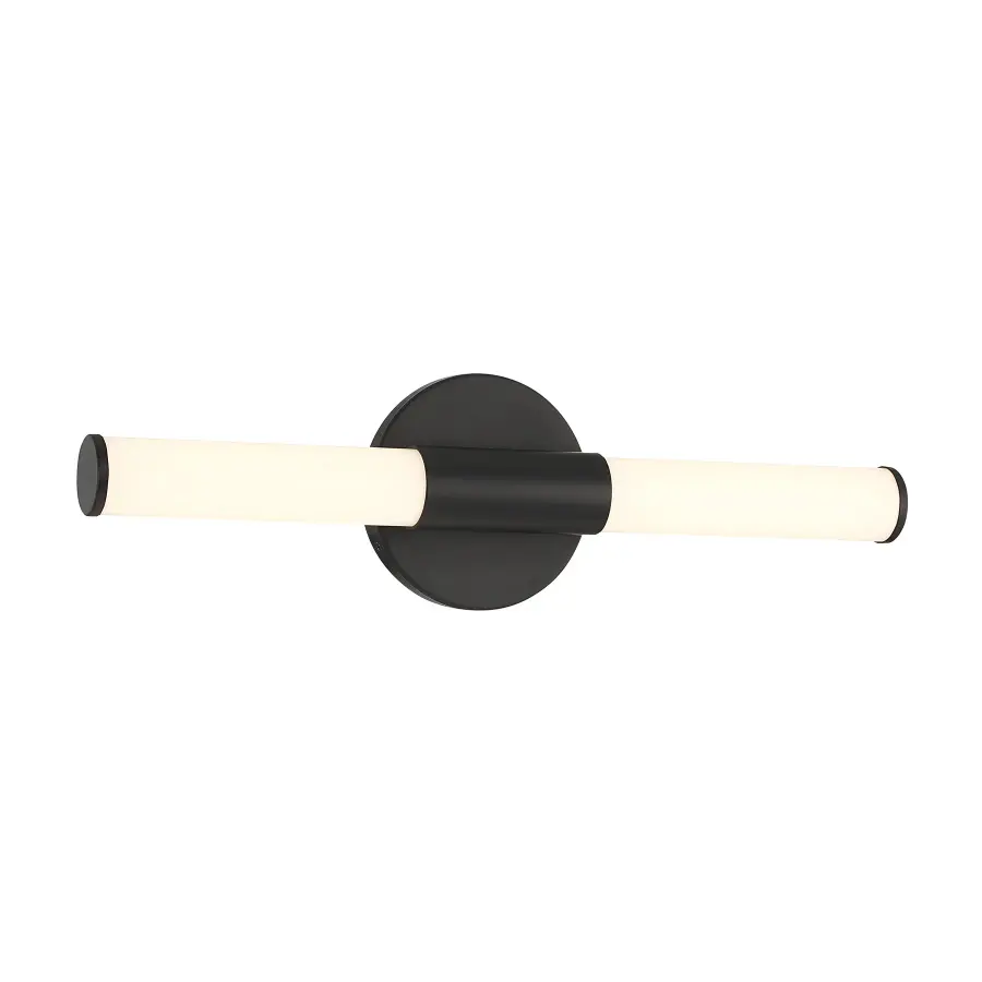 Connor 18" Mini Tube LED Cylinder Vanity Light in Black - Image 3