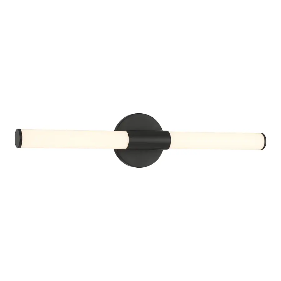 Connor 24" Mini Tube LED Cylinder Vanity Light in Black - Image 3