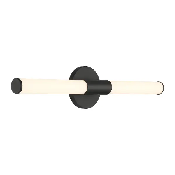 Connor 24" Mini Tube LED Cylinder Vanity Light in Black - Image 4