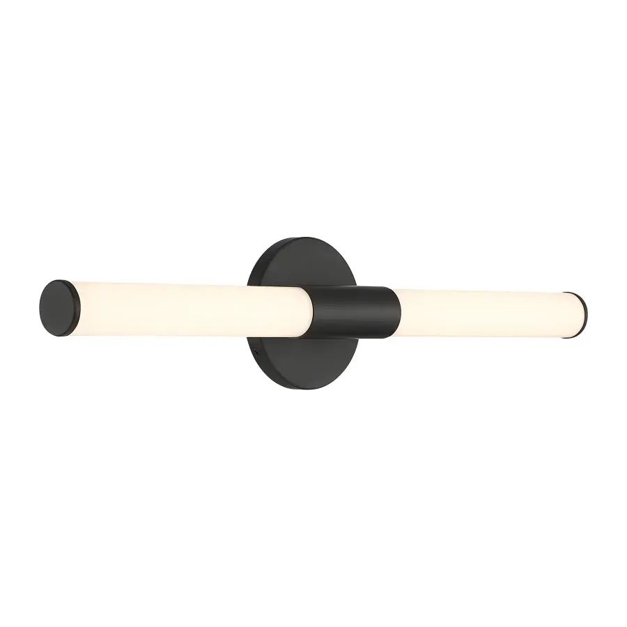 Connor 24" Mini Tube LED Cylinder Vanity Light in Black - Image 4