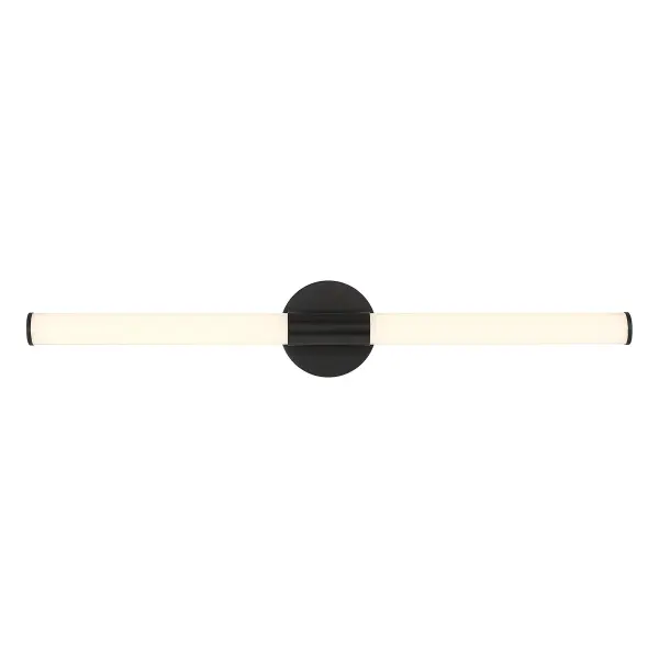 Connor 30" Mini Tube LED Cylinder Vanity Light in Black - Image 1