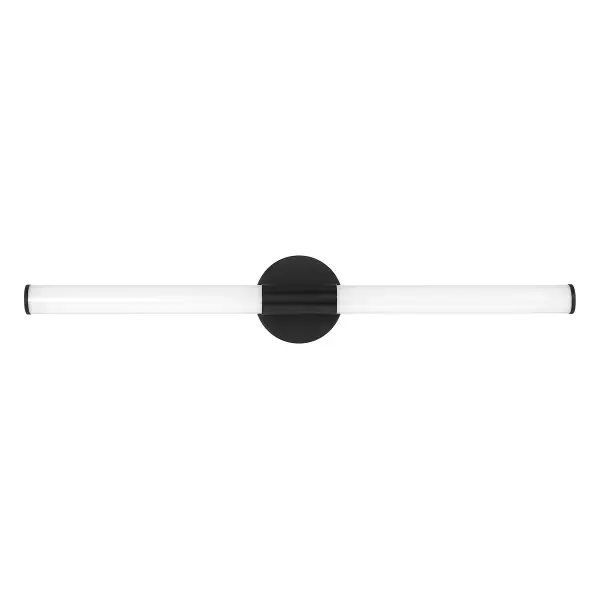 Connor 30" Mini Tube LED Cylinder Vanity Light in Black - Image 2