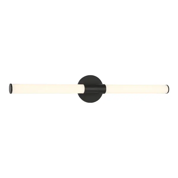 Connor 30" Mini Tube LED Cylinder Vanity Light in Black - Image 3