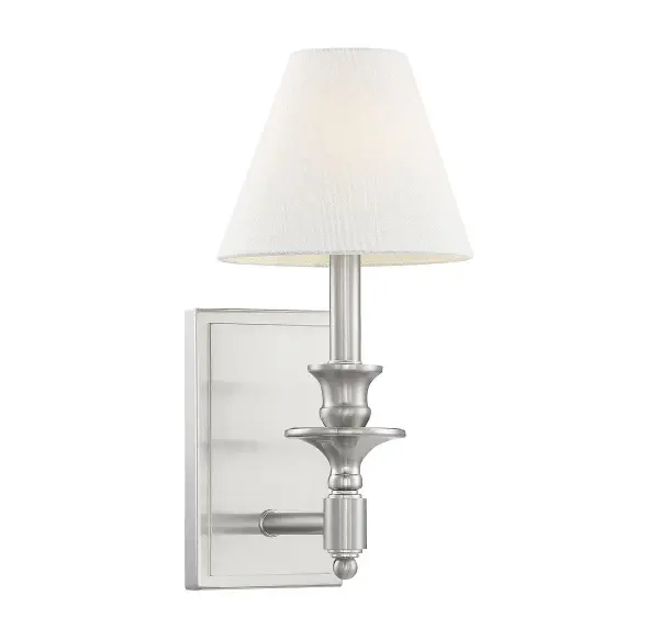 Washburn 1-Light Wall Sconce in Satin Nickel