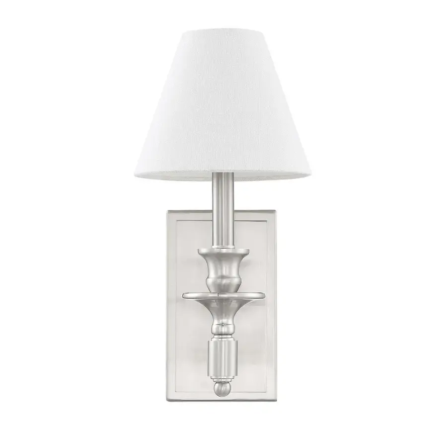 Washburn 1-Light Wall Sconce in Satin Nickel - Image 2