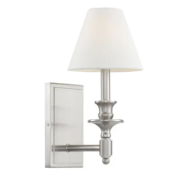 Washburn 1-Light Wall Sconce in Satin Nickel - Image 3
