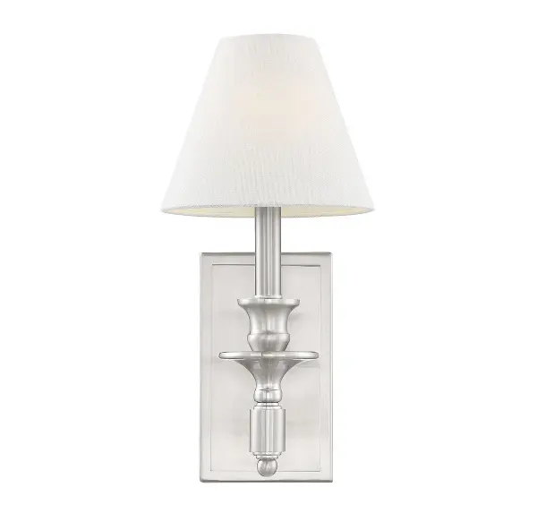 Washburn 1-Light Wall Sconce in Satin Nickel - Image 6
