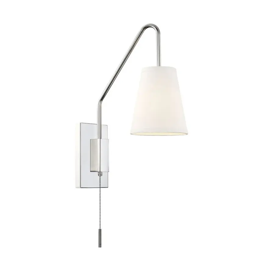 Owen 1-Light Adjustable Wall Sconce in Polished Nickel - Image 3